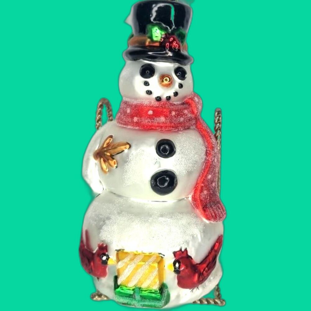 Christopher Radko Country Gentleman Snowman Ornament